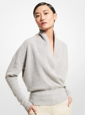 Cashmere Blend Wrap Sweater Michael Kors Canada