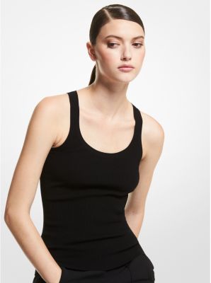 Ribbed Stretch Viscose Tank Top image number 0