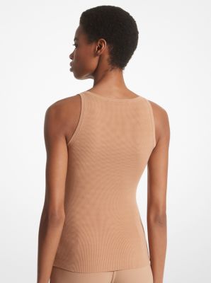 Ribbed Stretch Viscose Tank Top image number 1