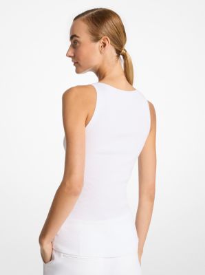 Ribbed Stretch Viscose Tank Top image number 1