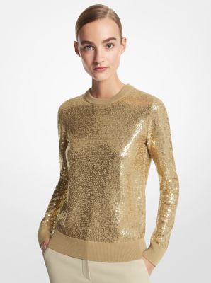 Sequined Cashmere Sweater Michael Kors