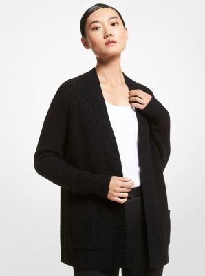 Michael Kors Michl Kors Shaker Stitch Cashmere And Linen Cardigan, $1,395, Michael Kors