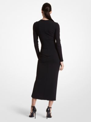 Stretch Matte Jersey Ruched Dress