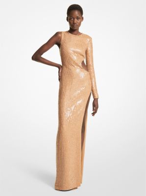 Michael kors gowns hot sale gold