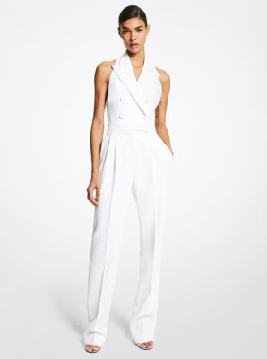 Double Crepe Sablé Halter Jumpsuit image number 0