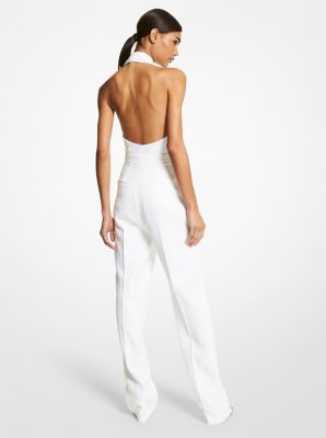 Double Crepe Sablé Halter Jumpsuit image number 1