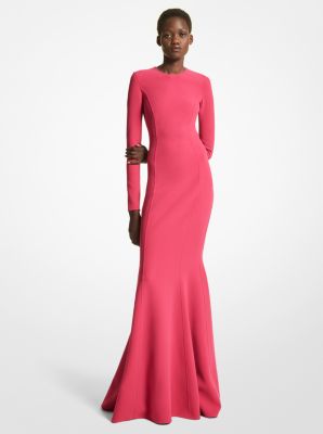 Stretch Wool Fishtail Gown | Michael Kors