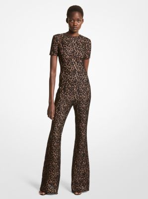 Michael kors black lace hot sale jumpsuit