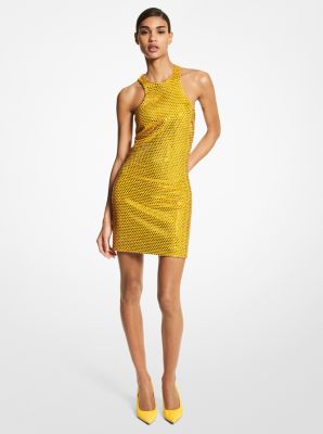 Crystal Embellished Crepe Jersey Minidress