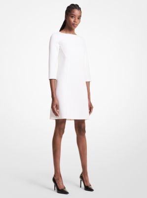 Stretch Wool Crepe Shift Dress image number 0