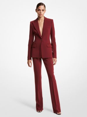 Georgina Stretch Pebble Crepe Blazer | Michael Kors