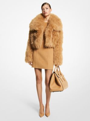 Knitted Shearling Bolero Michael Kors Canada