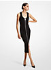 Ribbed Stretch Wool Blend Zip-Up Tank Dress image number 0