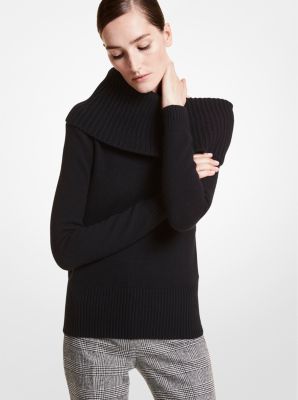 Off the shoulder outlet cashmere sweater