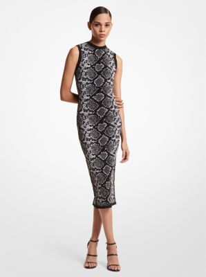 Python Jacquard Sheath Dress | Michael Kors