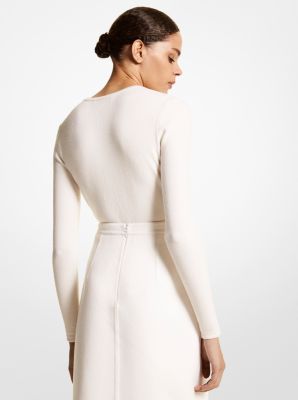 Stretch Cashmere Bodysuit | Michael Kors