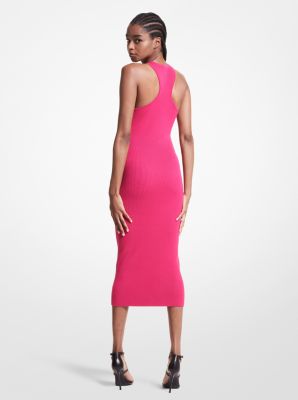 Ribbed Stretch Viscose Tank Dress