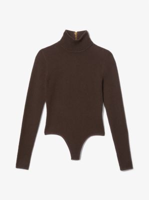 Stretch Cashmere Turtleneck Bodysuit image number 2