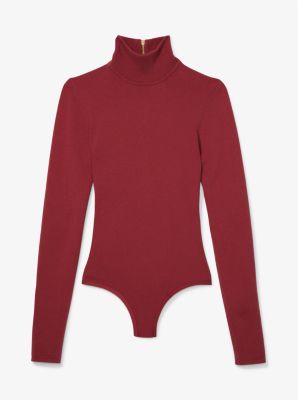 Stretch Cashmere Turtleneck Bodysuit image number 2