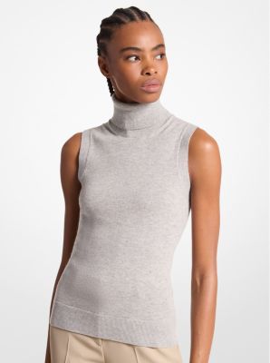 Cashmere Sleeveless Turtleneck