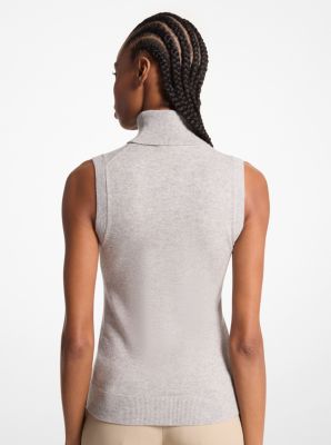 Cashmere Sleeveless Turtleneck image number 1