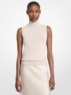Cashmere Sleeveless Turtleneck