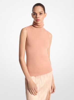 Cashmere Sleeveless Turtleneck