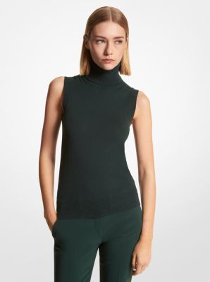 Cashmere Sleeveless Turtleneck | Michael Kors