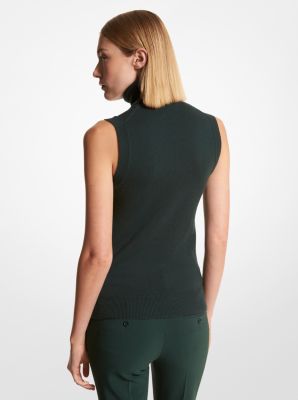 Cashmere Sleeveless Turtleneck