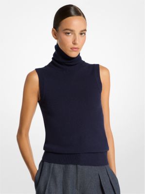 Cashmere Sleeveless Turtleneck