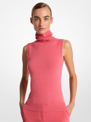 Cashmere Sleeveless Turtleneck