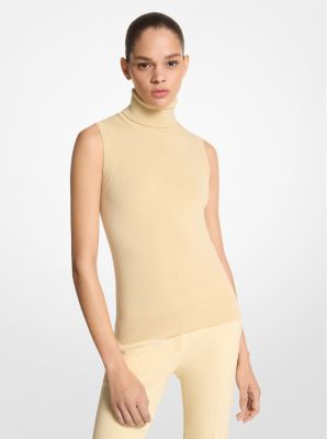 Cashmere Sleeveless Turtleneck image number 0