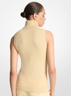 Cashmere Sleeveless Turtleneck image number 1