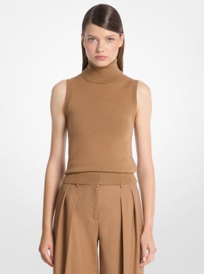 Cashmere Sleeveless Turtleneck