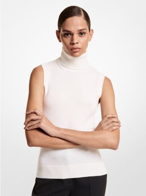 Cashmere Sleeveless Turtleneck image number 0