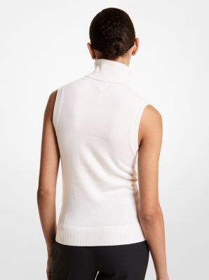 Cashmere Sleeveless Turtleneck