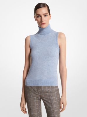 Cashmere Sleeveless Turtleneck image number 0