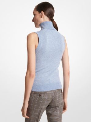 Cashmere Sleeveless Turtleneck image number 1