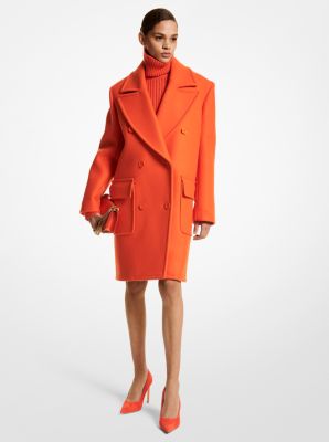 Wool Melton Chesterfield Coat Michael Kors