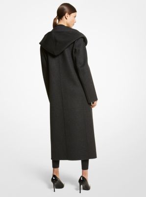 Michael kors hooded store wool coat