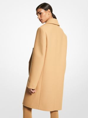 Wool Melton Slit Sleeve Coat | Michael Kors Canada