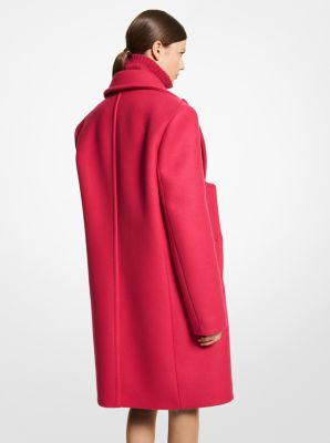 Wool Melton Slit Sleeve Coat | Michael Kors