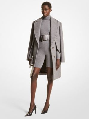 Wool Melton Slit Sleeve Coat | Michael Kors