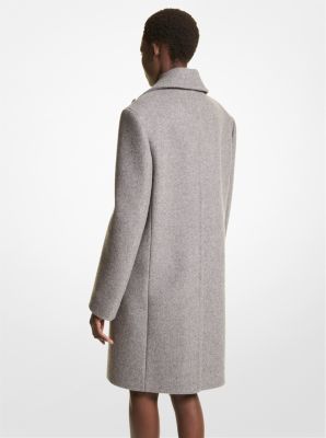 Michael kors grey wool clearance coat