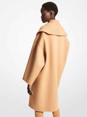 Michael kors discount hooded wool coat