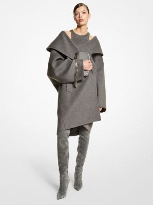 Double Faced Mélange Wool Melton Clutch Coat image number 0