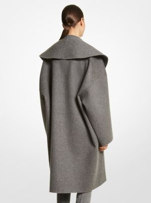 Double Faced Mélange Wool Melton Clutch Coat image number 1