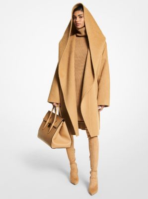 Minnie Rose Double Face Cashmere Hooded Coat