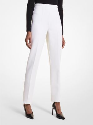 Buy Michael Kors Women White Solid Pleated Wide-Leg Pants for Women Online