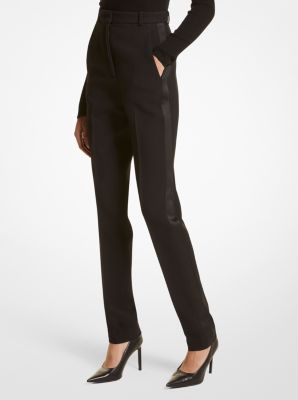 Samantha Double Crepe Sablé High-Waisted Pants image number 0